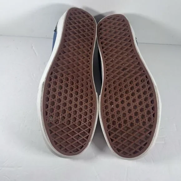 Vans Old Skool Two Tone Blue Lace Up Athletic Skateboard Shoes Men's Size 8.5 - Picture 7 of 8